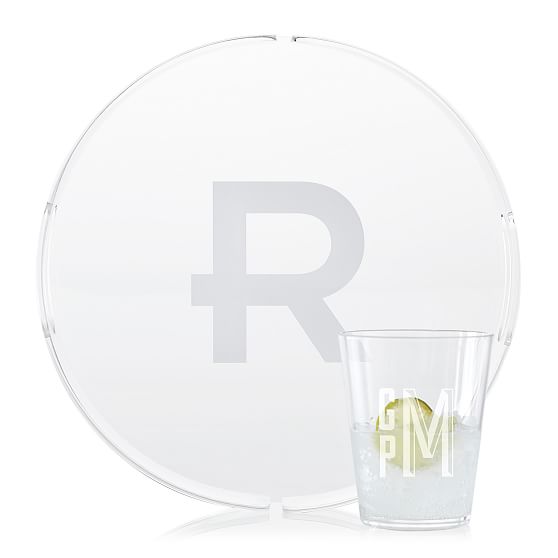 Round Acrylic Tray Mark and Graham