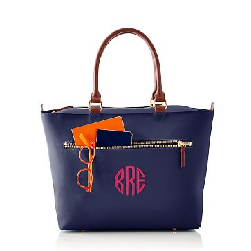 Vibrant Travel Tote, Navy