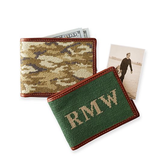 Personalized Needlepoint Wallet | Mark and Graham