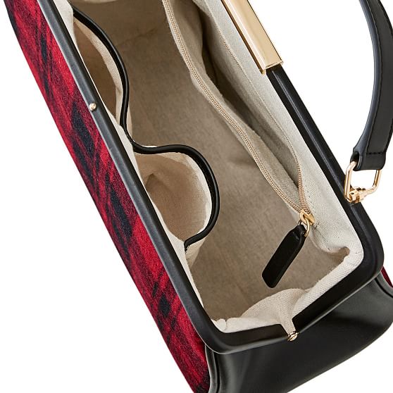 Framed Plaid Handbag Mark and Graham