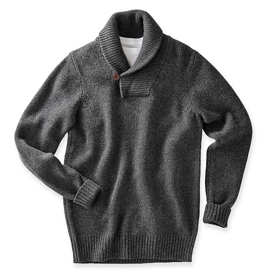 shawl collar pullover men