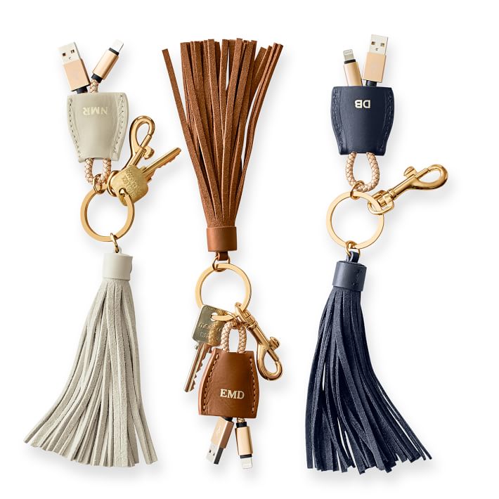 Power Up Lightning to USB Tassel Keychain