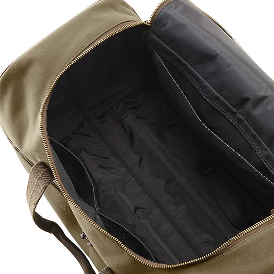 Waxed Canvas Rolling Luggage Mark and Graham