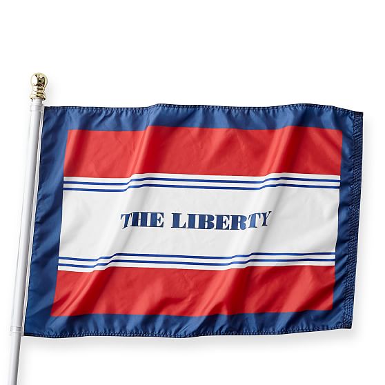 Personalized Nylon Flag, Stripe Mark and Graham