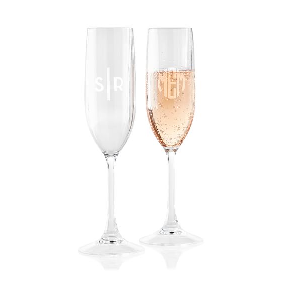 Acrylic Champagne Flutes, Set of 4 Mark and Graham