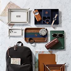 Rustic Leather Tech Catchall