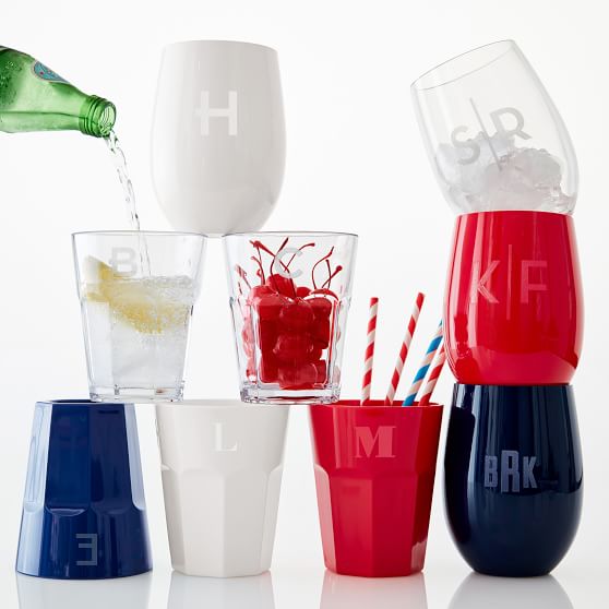 Acrylic Stemless Glasses, Set of 4 Mark and Graham