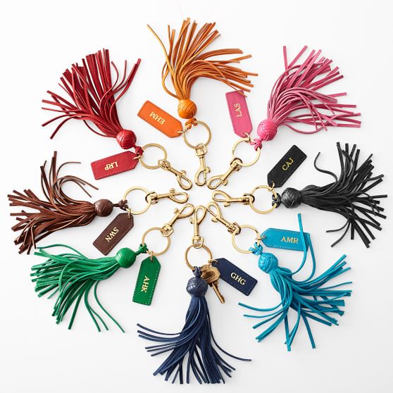 Leather Tassel Keychain | Mark and Graham