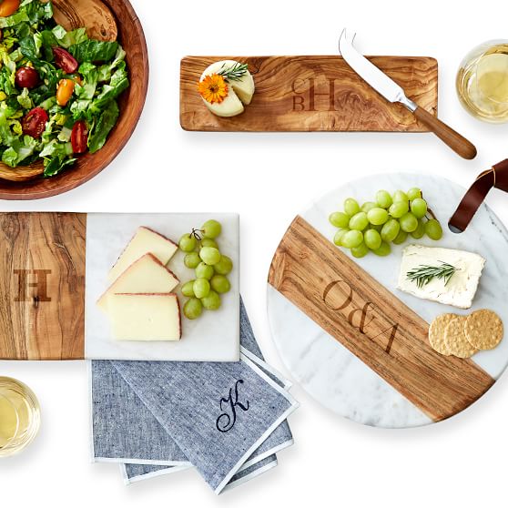Wood and Marble Cheese Board