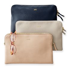Personalized Bridesmaid Gifts Mark And Graham Daily Leather Zip Pouch