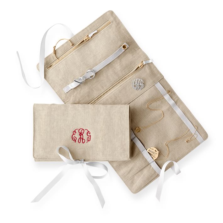 Typographer S Linen Jewelry Roll Mark And Graham