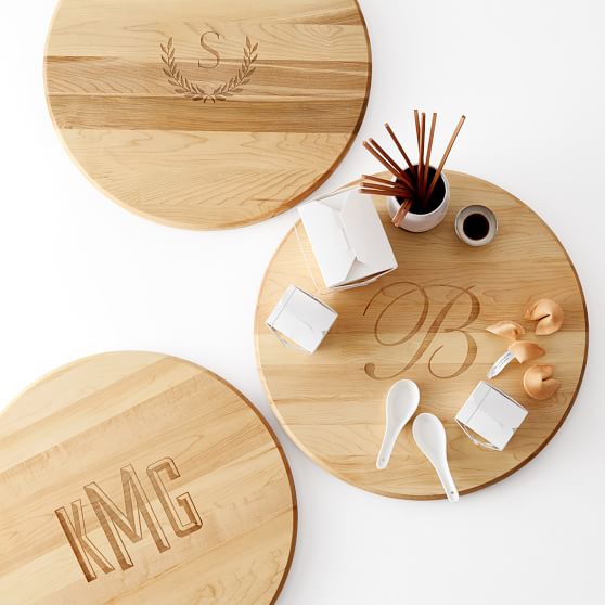 Monogrammed Lazy Susan 