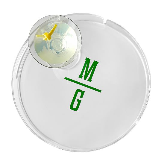 Graphic Round Acrylic Tray Mark and Graham