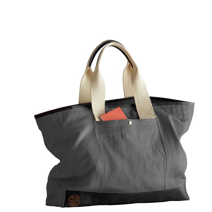 canvas and leather tote mark and graham