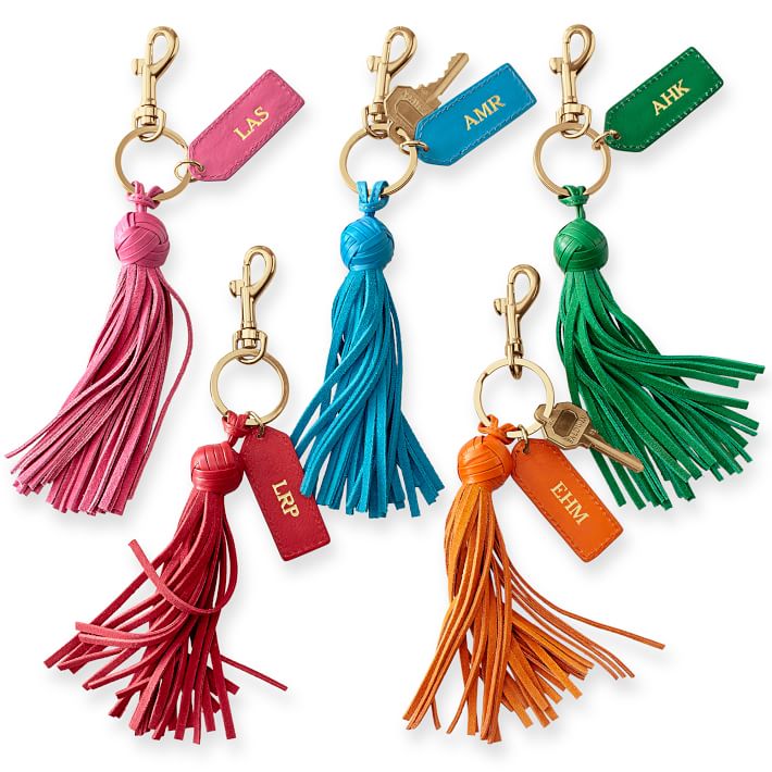 leather tassel keychain mark and graham