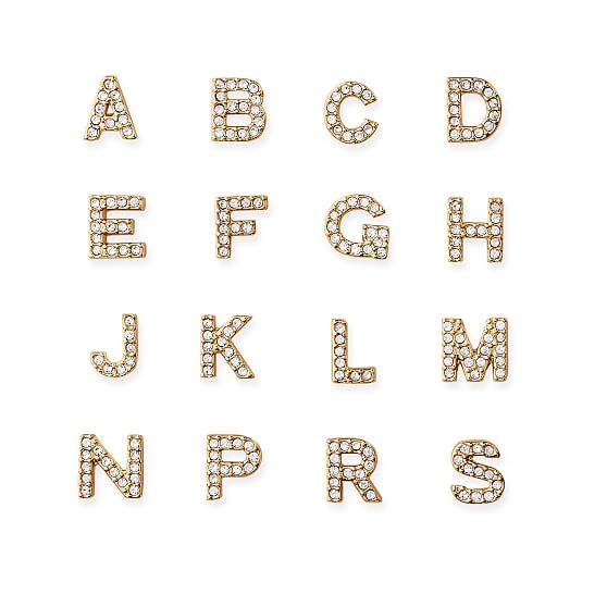 Single Letter Pavé Earrings Mark And Graham Alternate Image
