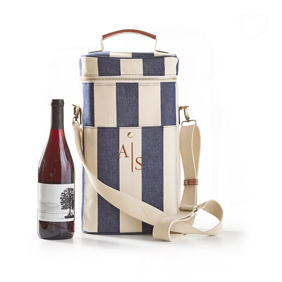 Calistoga Insulated Wine Tote Embroidered Mark And Graham Calistoga Insulated Wine Tote Embroidered