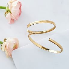 Engraved Gold Bracelet Mark And Graham Stella Valle Mother Daughter Bracelets Set Of 2