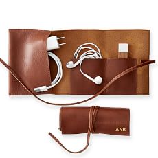 Personalized Gifts For Him Mark And Graham Personalization Leather Charger Roll Up