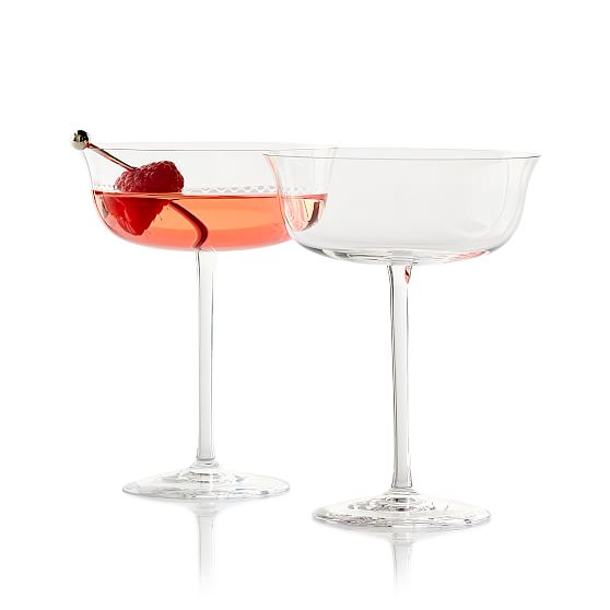 Set of 2 Stemmed Cocktail Glasses Mark and Graham