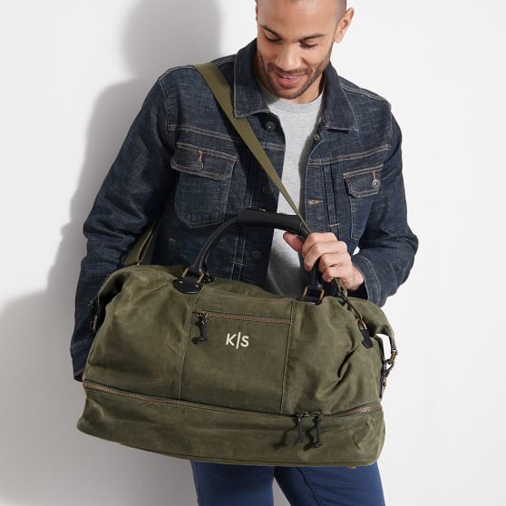 waxed canvas weekender