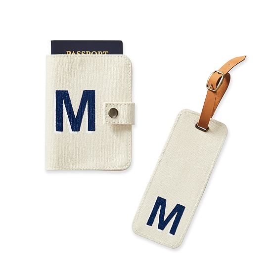 canvas luggage tag