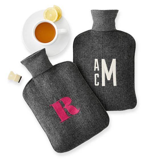 Monogrammed Hot Water Bottle Mark and Graham